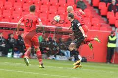 3. Fußball-Liga - Saison 2019/2020 - FC Ingolstadt 04 - FSV Zwickau - Nico Antonitsch (#5,FCI)  - Ronny König (#15 Zwickau) - Foto: Meyer Jürgen