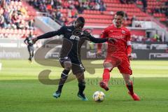 3. Liga - FC Ingolstadt 04 - KFC Uerdingen 05 - Lukimya Assani (KFC 5) Stefan Kutschke (30, FCI)