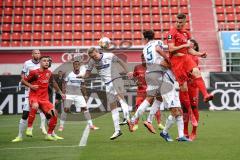 3. Liga - FC Ingolstadt 04 - 1. FC Magdeburg - Tumult vor dem Tor Stefan Kutschke (30, FCI) Müller Tobias (5 Magdeburg) Fatih Kaya (9, FCI) Koglin Brian (4 Magdeburg)