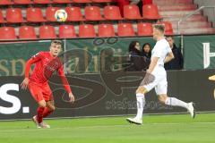 3. Liga - Fußball - FC Ingolstadt 04 - SpVgg Unterhaching - Dennis Eckert Ayensa (7, FCI) Dombrowka Max (8, SpVgg)