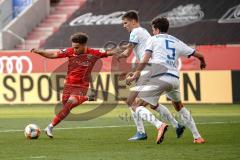 3. Liga - FC Ingolstadt 04 - 1. FC Magdeburg - Hawkins Jaren (20 FCI) Müller Tobias (5 Magdeburg)