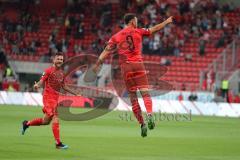 3. Liga - Fußball - FC Ingolstadt 04 - Würzburger Kickers - Tor Fatih Kaya (9, FCI), 1:0 Jubel, Robin Krauße (23, FCI)