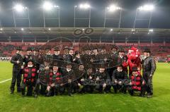 3. Liga - FC Ingolstadt 04 - 1860 München - Kaminkehrer stehen Spalier für die Spieler