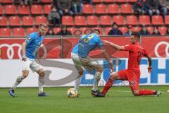 3. Liga - FC Ingolstadt 04 - Carl Zeiss Jena - Robin Krauße (23, FCI) Dominic Volkmer (13 Jena)