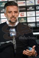 3. Liga - FC Ingolstadt 04 - SV Waldhof Mannheim - Cheftrainer Tomas Oral (FCI) im Interview nach dem Spiel, Sieg 2:0