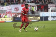 Im Bild: Frederic Ananou (#2 FC Ingolstadt)

Fussball - 3. Bundesliga - Ingolstadt - Saison 2019/2020 - FC Ingolstadt 04 - M1. FC Kaiserlautern - 01.02.2020 -  Foto: Ralf Lüger