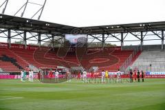 3. Liga - FC Ingolstadt 04 - FC Bayern Amateure - Gedenkminute Corona