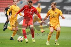 3. Liga - FC Ingolstadt 04 - SG Sonnenhof Großaspach - Fatih Kaya (9, FCI) Jonas Behounek (21 SG) Korbinian Burger (4 SG)