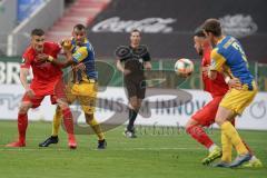 3. Liga - FC Ingolstadt 04 - Eintracht Braunschweig - Stefan Kutschke (30, FCI) Steffen Nkansah (6 Braunschweig) Lasse Schlüter (3 Braunschweig) Fatih Kaya (9, FCI) Zweikampf