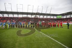 3. Fußball-Liga - Saison 2019/2020 - FC Ingolstadt 04 - Carl Zeiss Jena - Die Mannschaften vor dem Spiel - Foto: Meyer Jürgen