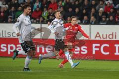 3. Liga - FC Ingolstadt 04 - 1860 München - Marcel Gaus (19, FCI) zieht ab Tor 1:0 Jubel