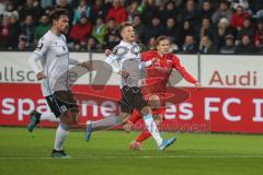 3. Liga - FC Ingolstadt 04 - 1860 München - Marcel Gaus (19, FCI) zieht ab Tor 1:0 Jubel