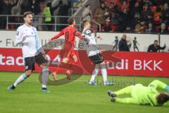 3. Liga - FC Ingolstadt 04 - 1860 München - Marcel Gaus (19, FCI) zieht ab Tor 1:0 Jubel