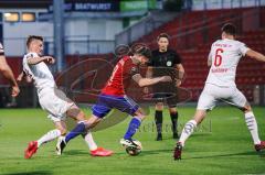 3. Liga - SpVgg Unterhaching - FC Ingolstadt 04 - Stefan Kutschke (30, FCI) Hain Stephan (9, SpVgg) Maximilian Thalhammer (6, FCI)