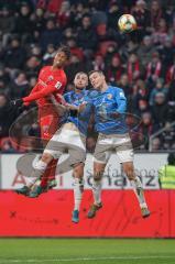 3. Liga - FC Ingolstadt 04 - Carl Zeiss Jena - Caniggia Ginola Elva (14, FCI) Manuel Maranda (30 Jena) Ole Käuper (6 Jena)