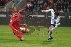 3. Liga - FC Ingolstadt 04 - 1860 München - Stefan Kutschke (30, FCI) Erdmann Dennis (13, München)