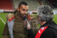 3. Fußball-Liga - Saison 2019/2020 - FC Ingolstadt 04 -  SpVgg Unterhaching - Abschied von Marvin Matip - Banner - choreo - Danke Capitano - Foto: Meyer Jürgen