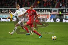 3. Liga - Fußball - FC Ingolstadt 04 - SpVgg Unterhaching - Hufnagel Lucas (10, SpVgg) Maximilian Thalhammer (18, FCI)