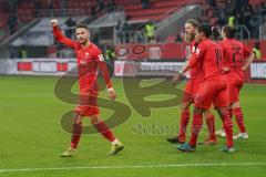 3. Liga - FC Ingolstadt 04 - Carl Zeiss Jena - Tor Fatih Kaya (9, FCI) Jubel Caniggia Ginola Elva (14, FCI) Björn Paulsen (4, FCI) Jonatan Kotzke (25 FCI)