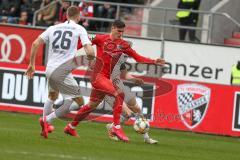 3. Fußball-Liga - Saison 2019/2020 - FC Ingolstadt 04 - 1.FC Kaiserslautern - Thomas Keller (#27,FCI)  - Foto: Meyer Jürgen