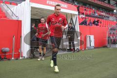 3. Fußball-Liga - Saison 2019/2020 - FC Ingolstadt 04 - Chemnitzer FC - Tobias Schröck (#21,FCI)  - beim warm machen - Foto: Meyer Jürgen