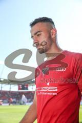 3. Fußball-Liga - Saison 2019/2020 - FC Ingolstadt 04 - Hallescher FC - Fatih Kaya (#9,FCI)  nach dem warm machen - Foto: Meyer Jürgen