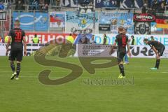 3. Fußball-Liga - Saison 2019/2020 - FC Ingolstadt 04 - Chemnitzer FC - Entäuschte Gesichter nach dem Spiel - Stefan Kutschke (#30,FCI)  - Beister Maximilian (#10,FCI) -  - Foto: Meyer Jürgen