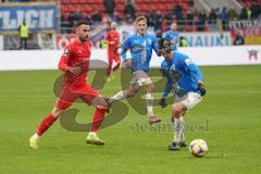 3. Liga - FC Ingolstadt 04 - Carl Zeiss Jena - Fatih Kaya (9, FCI) Justin Schau (25 Jena)