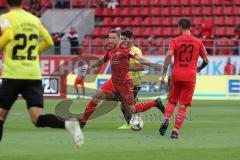 3. Liga - Fußball - FC Ingolstadt 04 - Würzburger Kickers - Marcel Gaus (19, FCI) Robin Krauße (23, FCI)