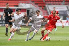 3. Liga - FC Ingolstadt 04 - FC Bayern Amateure - Wooyeong Jeong (21 FCB) Nicolas Kühn (11 FCB) Marcel Gaus (19, FCI)