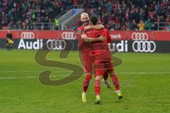 3. Liga - FC Ingolstadt 04 - Carl Zeiss Jena - Tor Schuß Fatih Kaya (9, FCI) mit Nico Antonitsch (5, FCI)