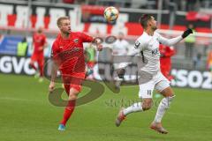 3. Liga - FC Ingolstadt 04 - FC Ingolstadt 04 - SV Meppen - Beister Maximilian (#10,FCI) - Luka Tankulic (#10 SV Meppen) - Foto: Stefan Bösl