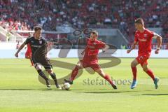 3. Fußball-Liga - Saison 2019/2020 - FC Ingolstadt 04 - Hallescher FC - Peter Kurzweg (#16,FCI)  - Foto: Meyer Jürgen