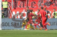 3. Fußball-Liga - Saison 2019/2020 - FC Ingolstadt 04 - Hallescher FC - Torwart Fabijan Buntic (#24,FCI)  - Foto: Meyer Jürgen