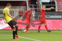 3. Liga - Fußball - FC Ingolstadt 04 - Würzburger Kickers - Tor Jubel 3:0 Stefan Kutschke (30, FCI) Maximilian Beister (10, FCI)