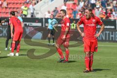 3. Fußball-Liga - Saison 2019/2020 - FC Ingolstadt 04 - Hallescher FC - Björn Paulsen (#4,FCI)  enttäuscht - Foto: Meyer Jürgen