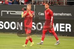 3. Liga - Fußball - FC Ingolstadt 04 - Würzburger Kickers - Patrick Sussek (37, FCI) und Maximilian Wolfram (8, FCI)