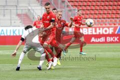 3. Liga - FC Ingolstadt 04 - FC Bayern Amateure - Kampf m den Ball, Nicolas Kühn (11 FCB) Maximilian Beister (10, FCI) Maximilian Wolfram (8, FCI)