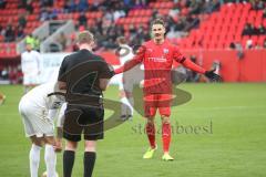 3. Liga - FC Ingolstadt 04 - FC Ingolstadt 04 - SV Meppen - Stefan Kutschke (#30,FCI)  mit der Entscheidung des Schiedrichter nicht zufrieden - - Foto: Stefan Bösl