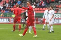 3. Liga - FC Ingolstadt 04 - FC Ingolstadt 04 - SV Meppen - Stefan Kutschke (#30,FCI)  mit Daumen hoch - Foto: Stefan Bösl