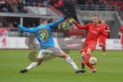 3. Liga - FC Ingolstadt 04 - Carl Zeiss Jena - Manuel Maranda (30 Jena) Marcel Gaus (19, FCI)