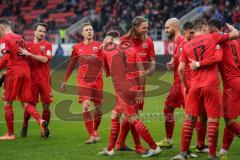 3. Liga - FC Ingolstadt 04 - Carl Zeiss Jena - Tor Jubel Dennis Eckert Ayensa (7, FCI) mit Björn Paulsen (4, FCI) Marcel Gaus (19, FCI) Michael Heinloth (17, FCI) Nico Antonitsch (5, FCI) Robin Krauße (23, FCI) Peter Kurzweg (16, FCI)