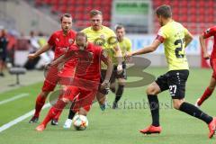 3. Liga - Fußball - FC Ingolstadt 04 - Würzburger Kickers - Maximilian Beister (10, FCI) Sebastian Schuppan (27 Würzburg) Patrick Breitkreuz (20 Würzburg) Peter Kurzweg (16, FCI)