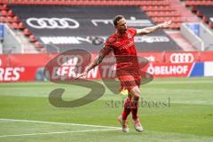 3. Liga - FC Ingolstadt 04 - FC Bayern Amateure - Tor Ausgleich Jubel 1:1 Marcel Gaus (19, FCI) Flieger