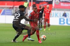 3. Liga - FC Ingolstadt 04 - KFC Uerdingen 05 - Barry Boubacar (KFC 22) Caniggia Ginola Elva (14, FCI)