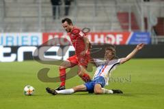 3. Liga - Fußball - FC Ingolstadt 04 - Hansa Rostock - Peter Kurzweg (16, FCI) Kai Bülow (Rostock 4)