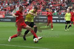 3. Liga - Fußball - FC Ingolstadt 04 - Würzburger Kickers - Filip Bilbija (35, FCI) Sebastian Schuppan (27 Würzburg)