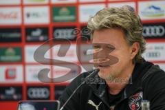 3. Liga - FC Ingolstadt 04 - KFC Uerdingen 05 - Pressekonferenz nach dem Spiel, Cheftrainer Jeff Saibene (FCI)