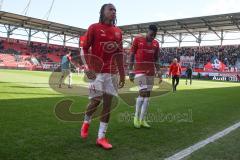 3. Fußball-Liga - Saison 2019/2020 - FC Ingolstadt 04 - Victoria Köln - Ganiggia Ginola Elva (#14,FCI)  - Frederic Ananou (#2,FCI) - Foto: Meyer Jürgen