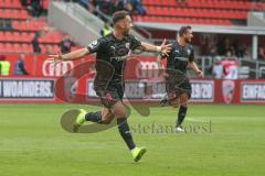 3. Fußball-Liga - Saison 2019/2020 - FC Ingolstadt 04 - Chemnitzer FC - Der 1:0 Führungstreffer durch Fatih Kaya (#9,FCI)  - jubel - Foto: Meyer Jürgen